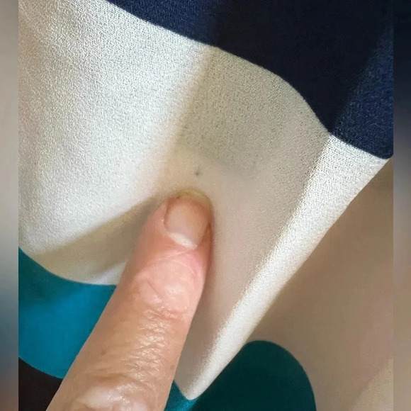 Anthropologie meadow rue blue white stripe top sleeveless mp medium petite - Picture 3 of 14